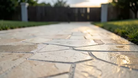 beton dekoracyjny podjazd