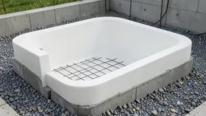 Biała wanna płyta fundamentowa