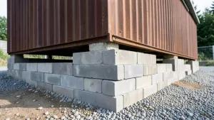Bloczki betonowe pod garaż blaszany