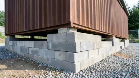 Bloczki betonowe pod garaż blaszany