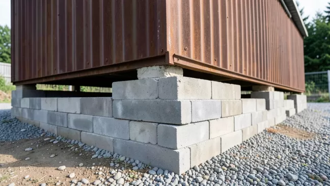 Bloczki betonowe pod garaż blaszany