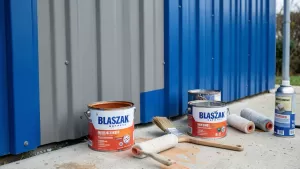 Czym pomalować garaż blaszak