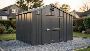 garaż blaszany 3x4 antracyt