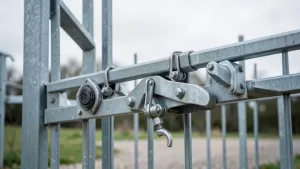 Montaż napędu bramy dwuskrzydłowej