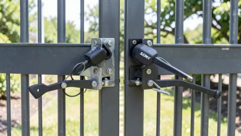 Montaż napędu do bramy dwuskrzydłowej Somfy