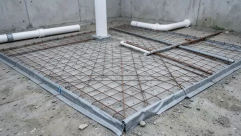 płyta fundamentowa instalacje