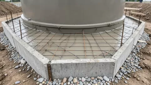 płyta fundamentowa pod zbiornik lpg