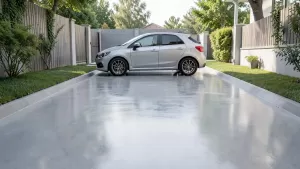 podjazd z betonu polerowanego