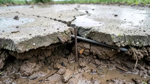 Podmyta płyta fundamentowa