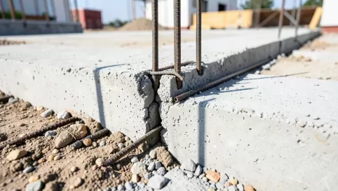 Połączenie ściany szczelinowej z płytą fundamentową