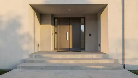 schody wejściowe z płyt betonowych