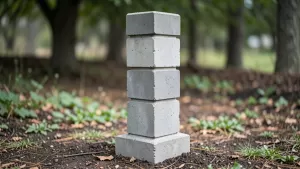 Słupek betonowy na 3 płyty cena