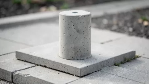 Słupek betonowy na 4 płyty cena