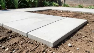 Taras na gruncie z płyt betonowych