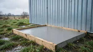 wylewanie płyty betonowej pod garaż