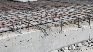 Zbrojenie płyty fundamentowej przekrój