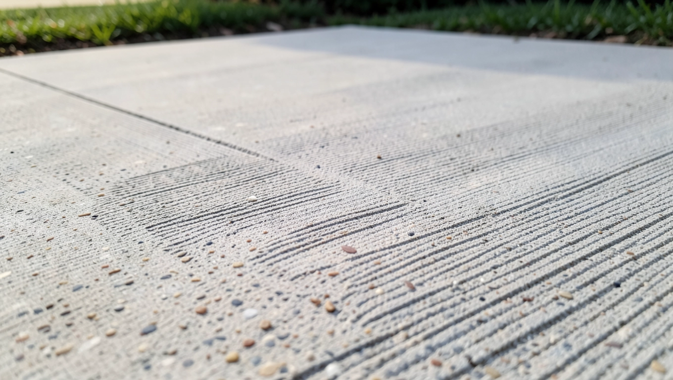 beton szczotkowany na podjazd