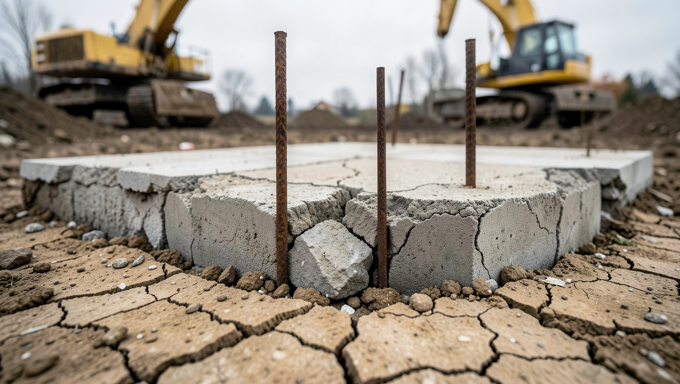 Błędy przy płycie fundamentowej pod dom prefabrykowany, które kosztują cały budżet