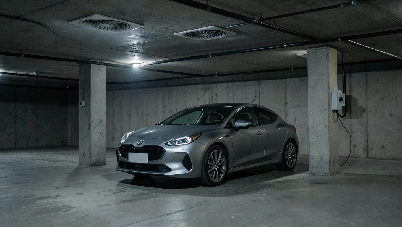Czy auto elektryczne można parkować w garażu podziemnym