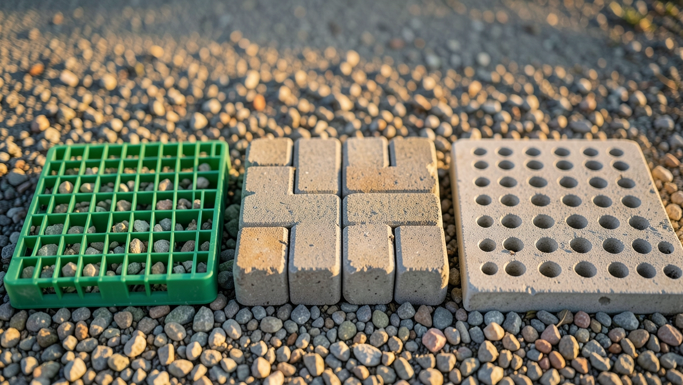 Ekokratka 50x50x4 cm vs kostka brukowa i płyta ażurowa