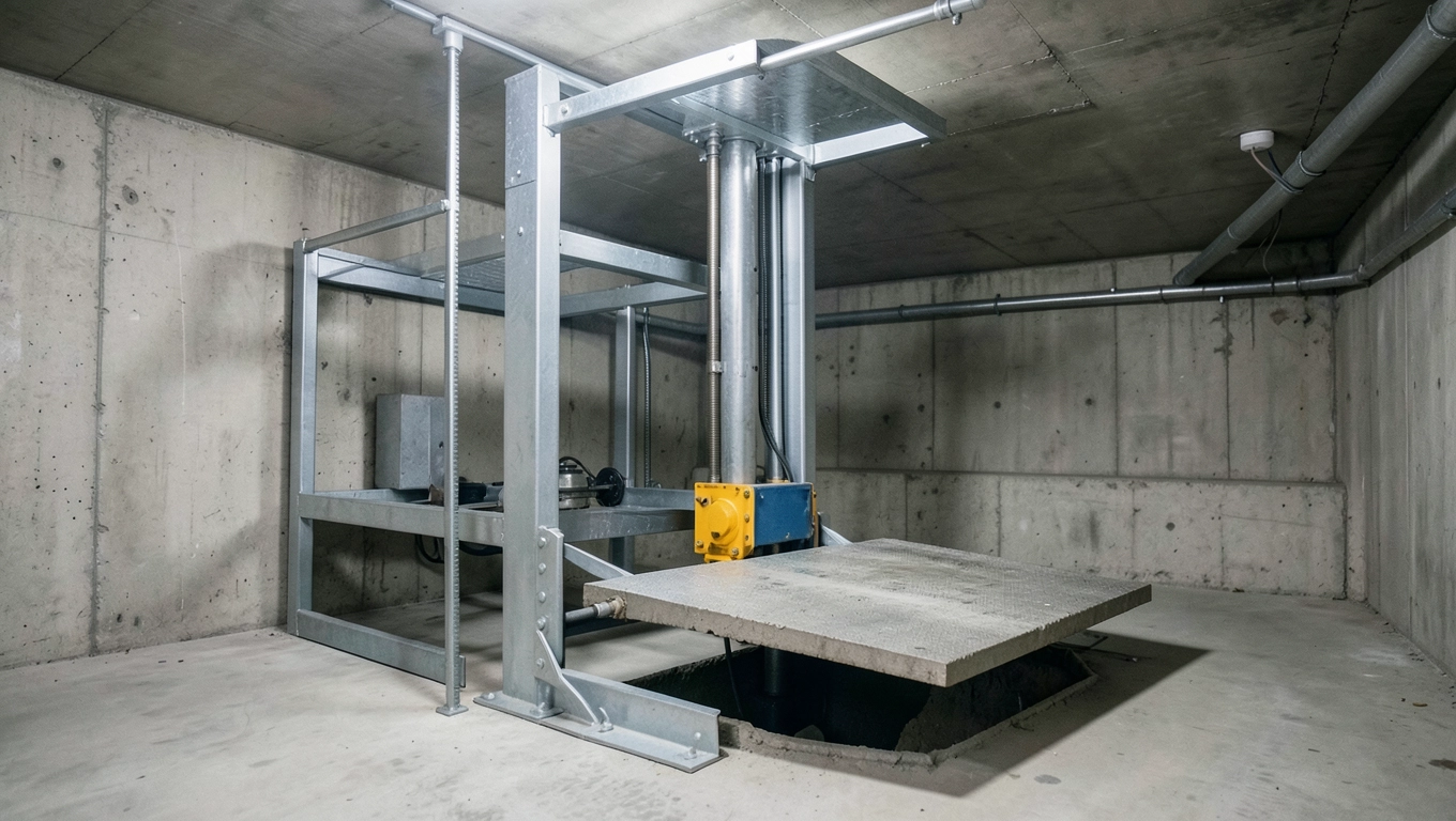 Hydrauliczny garaż podziemny cena