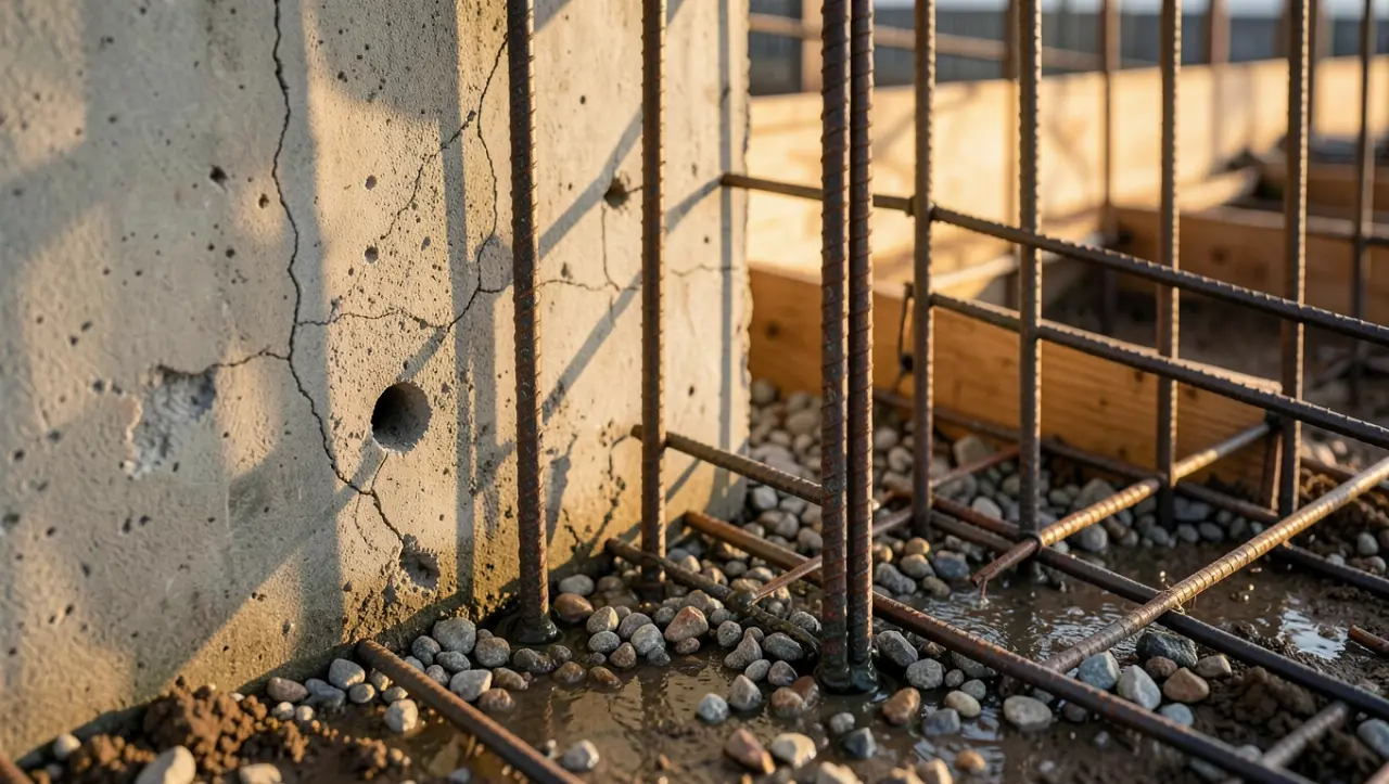 Jak połączyć stary fundament z nowym prętami zbrojeniowymi?