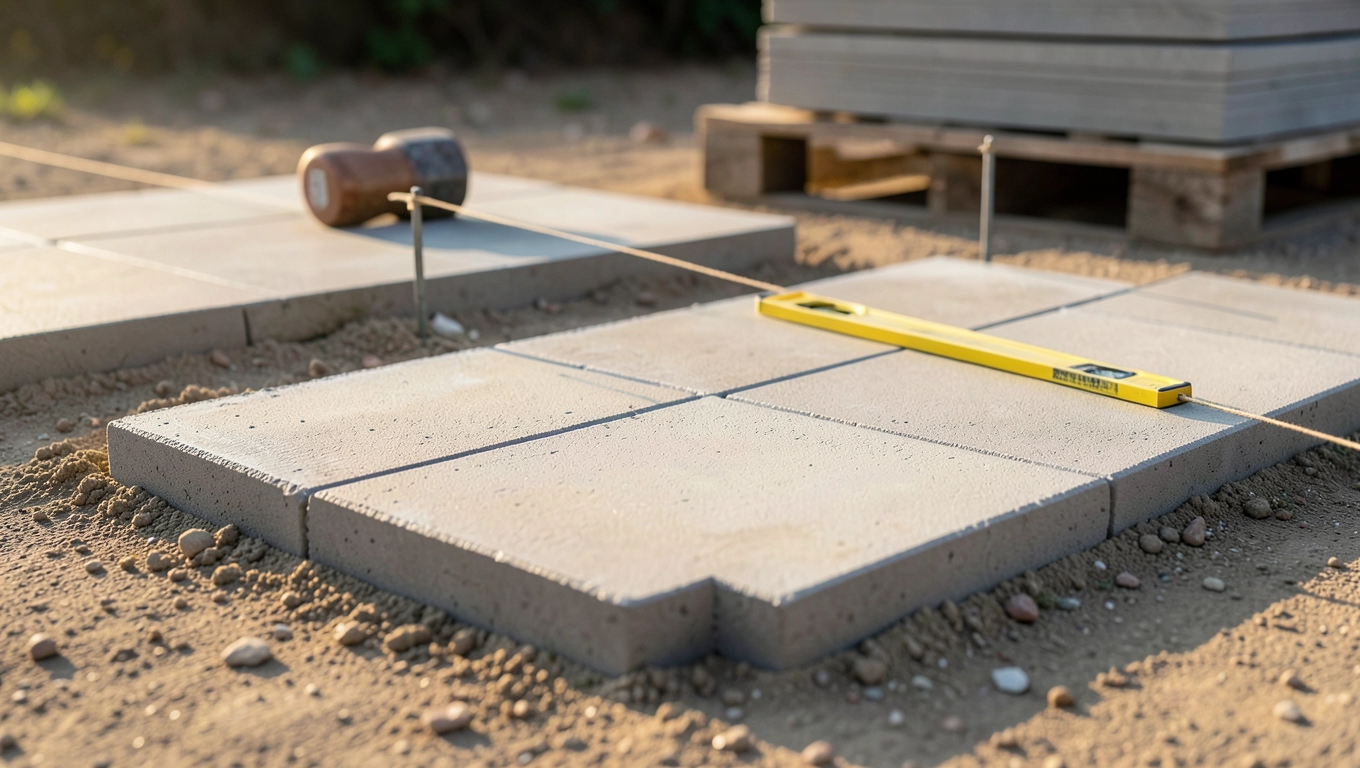 Montaż płyt betonowych 50x50x5 krok po kroku