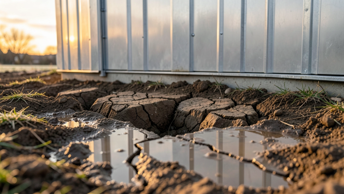 na czym postawić garaż blaszany