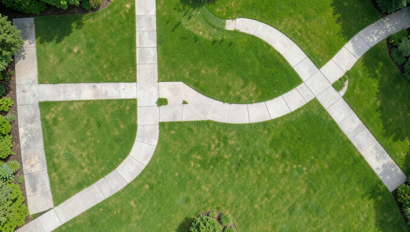 Planowanie ścieżek z płyt betonowych