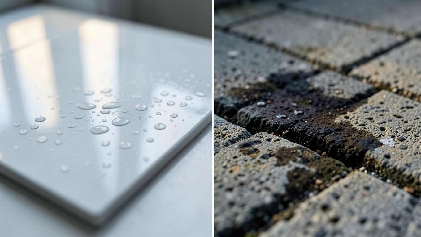 Płyta ceramiczna 2 cm a betonowa nasiąkliwość, mrozoodporność i waga