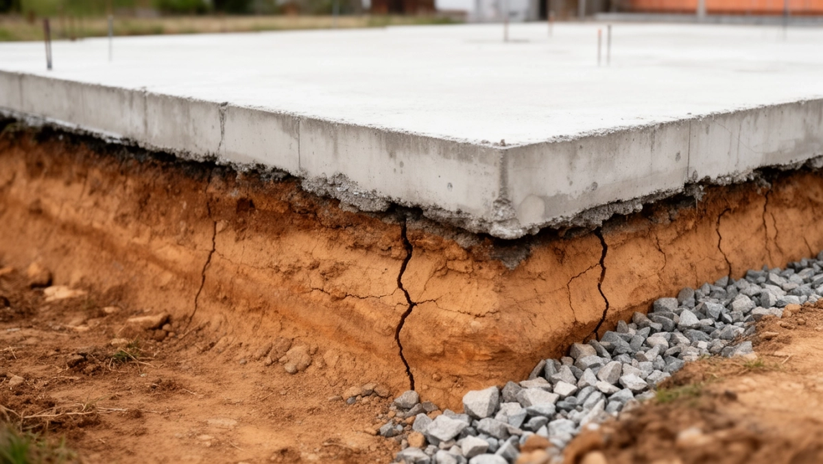 Płyta fundamentowa na glinie plastycznej
