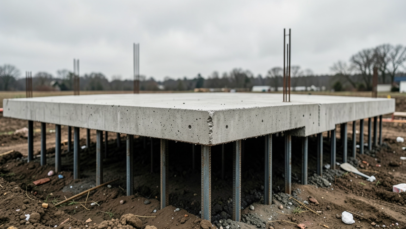 Płyta fundamentowa na palach