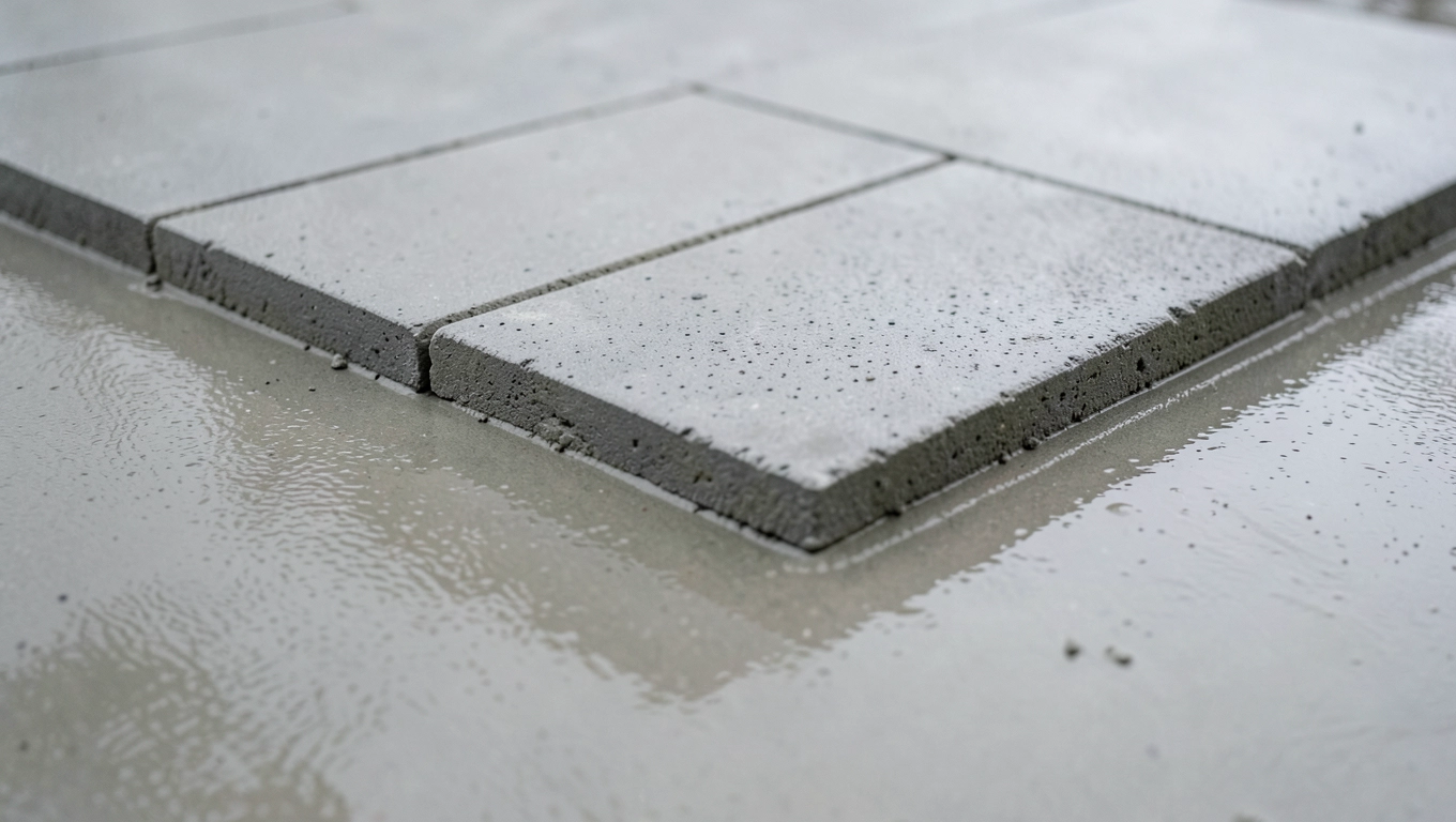 Układanie płyt betonowych na betonie