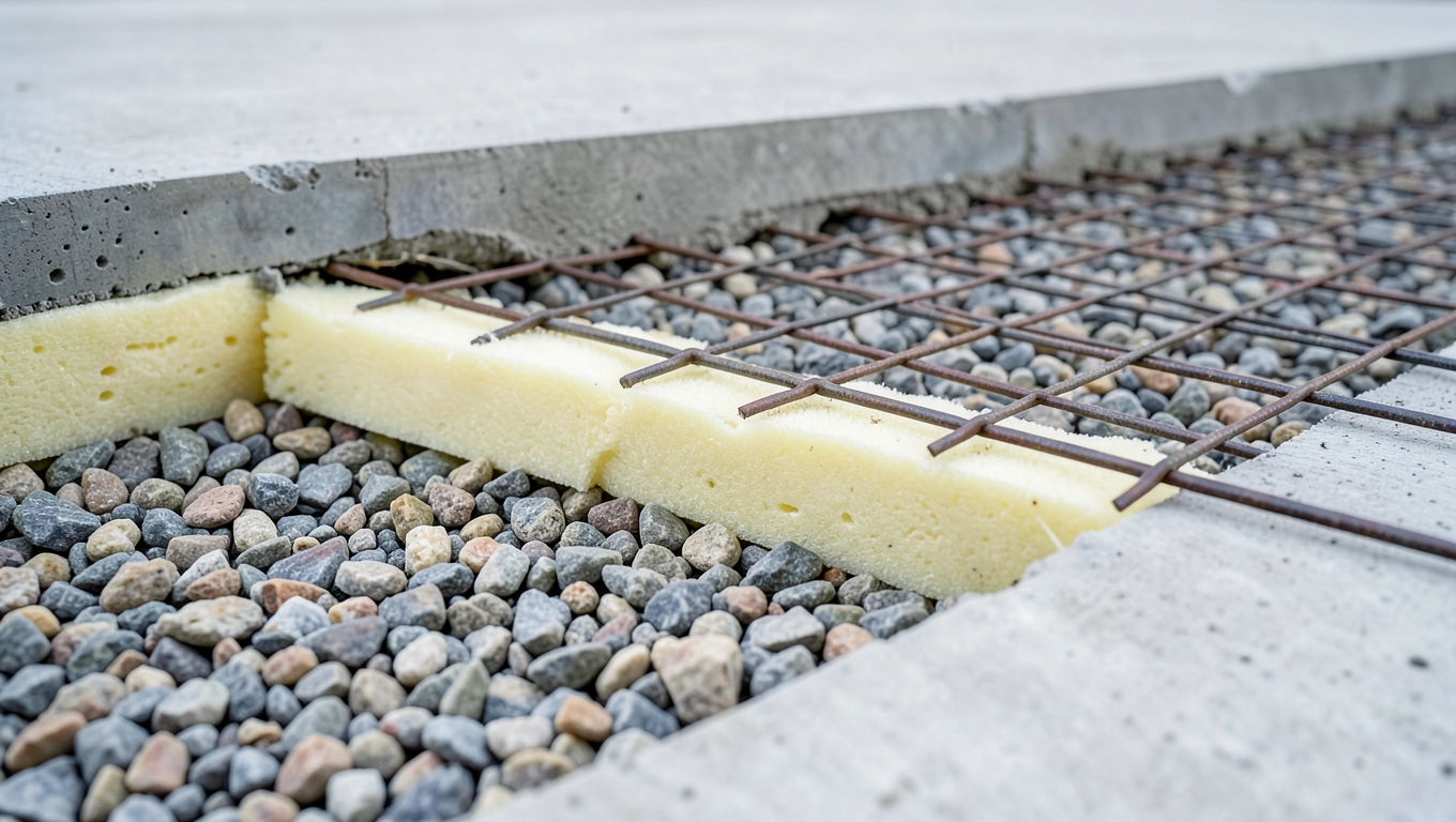 Warstwy płyty fundamentowej