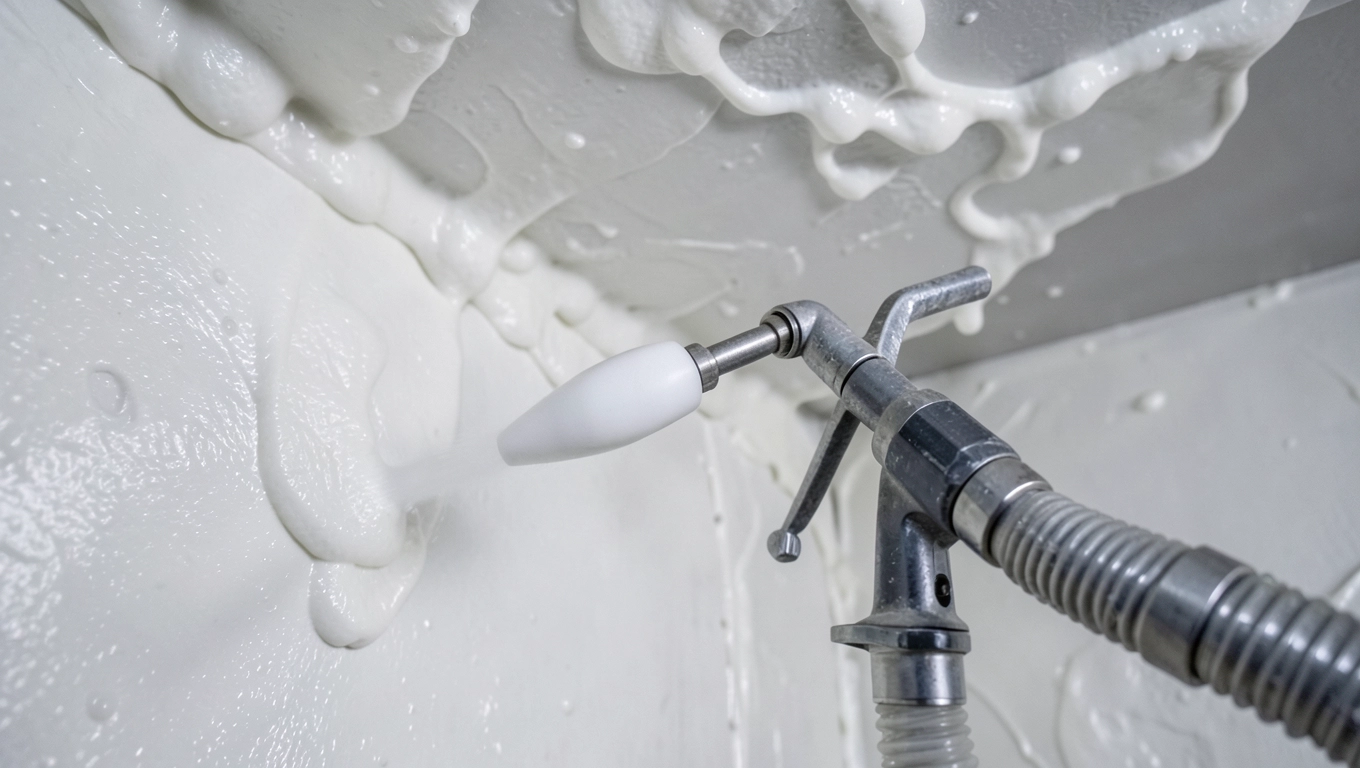 Aplikacja pianki poliuretanowej na ściany i sufit