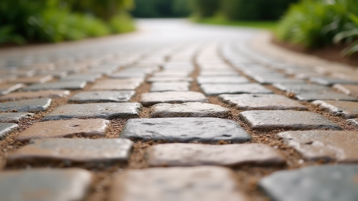 Beton stemplowany na podjazd