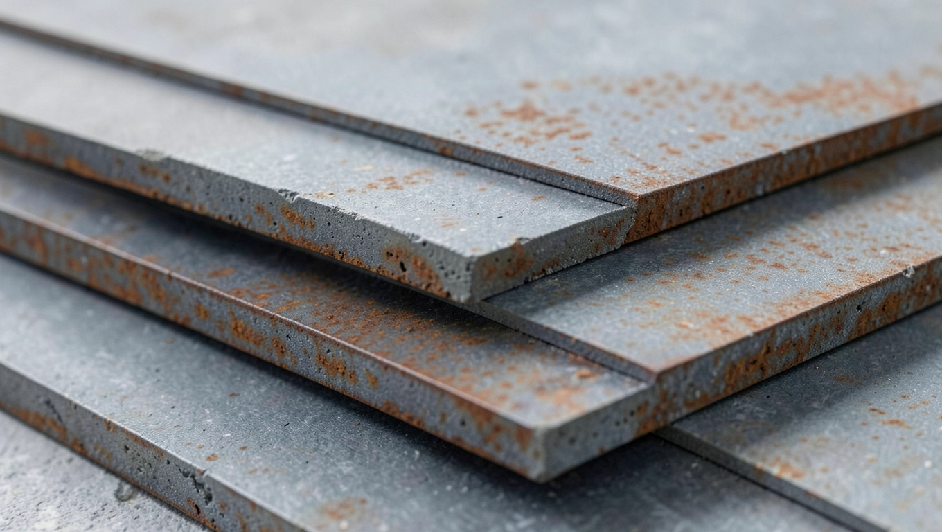 Cienkie płyty betonowe corten