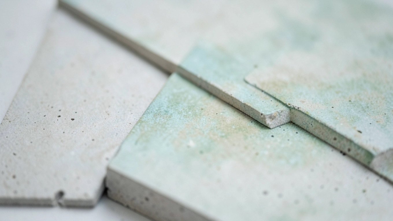 Cienkie płyty betonowe z patyną