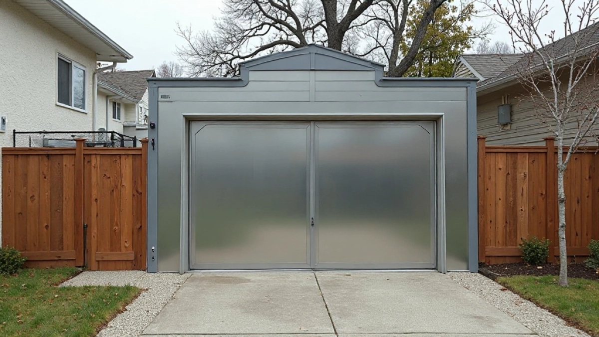 czy garaż blaszany może stać na granicy działki