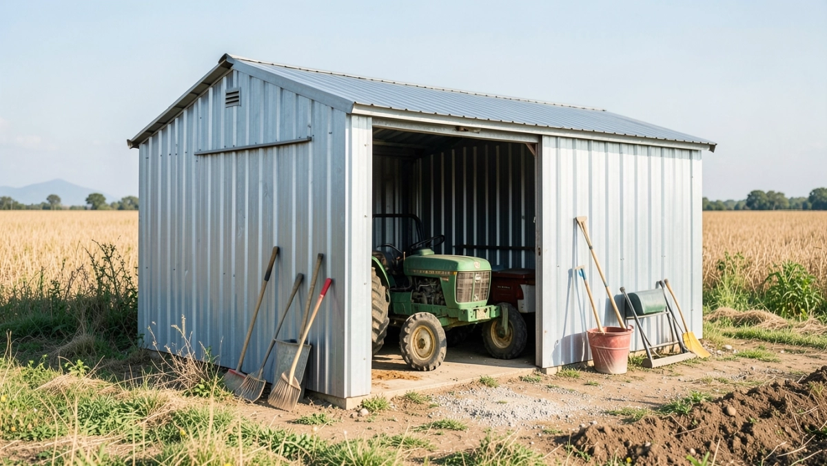 czy na działce rolnej można postawić garaż blaszany