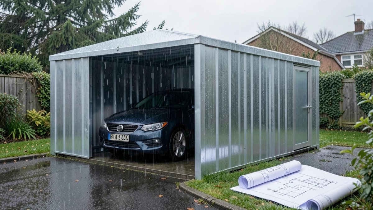 czy na garaż blaszany trzeba mieć zezwolenie