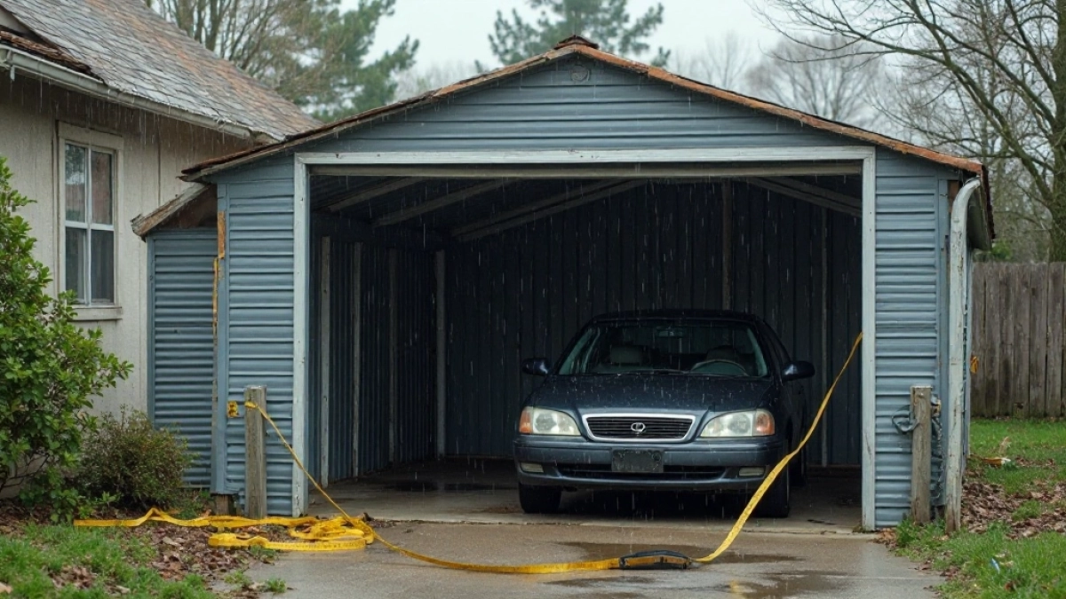 czy postawienie garażu blaszanego wymaga zgłoszenia
