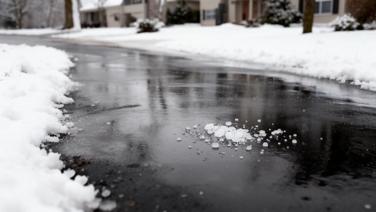 czym posypać podjazd zimą