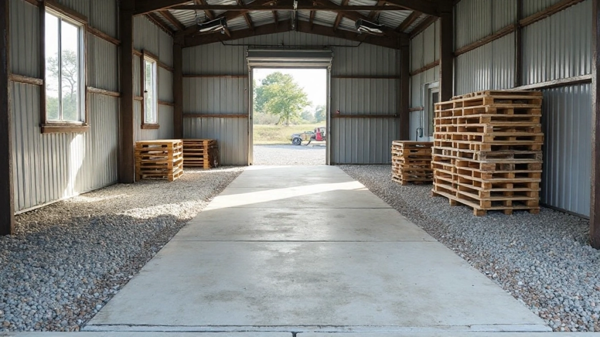 czym wyłożyć podłogę w garażu blaszanym