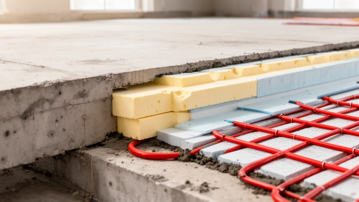 eps pir kolejność warstw ogrzewanie podłogowe płyta fundamentowa