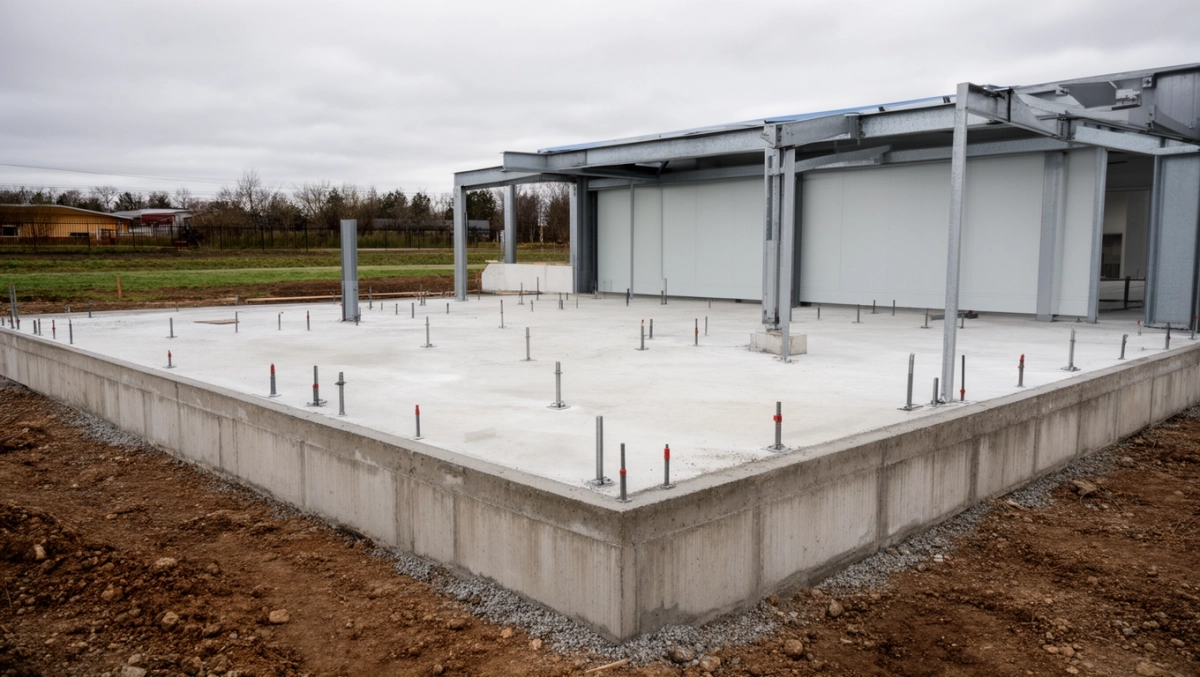 fundament pod garaż z płyty warstwowej