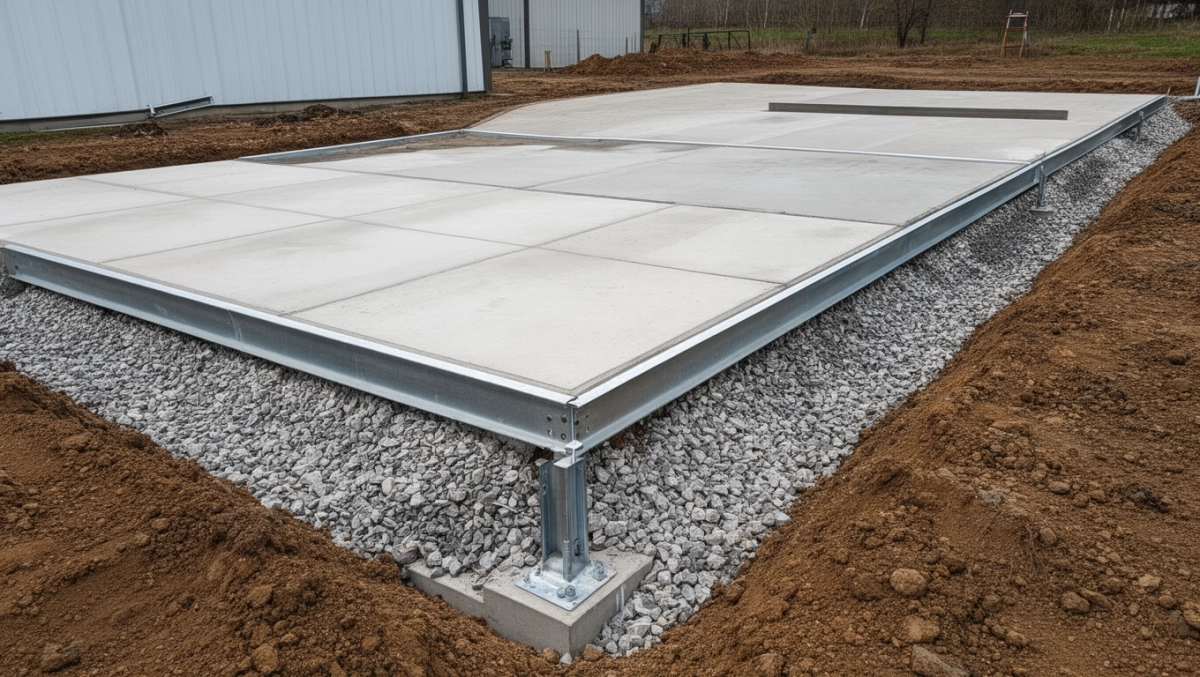 fundamenty pod garaż blaszany