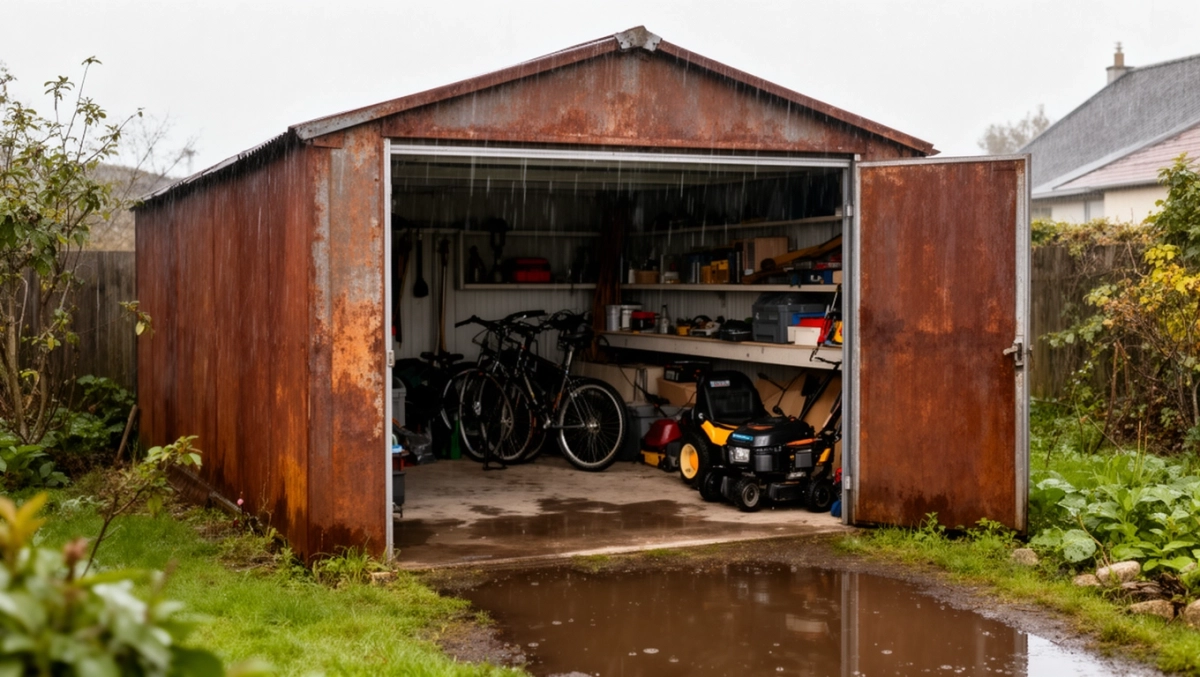 garaż blaszany 10x11