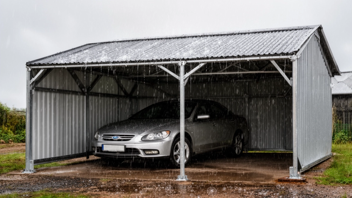 garaż blaszany 3x3 z montażem