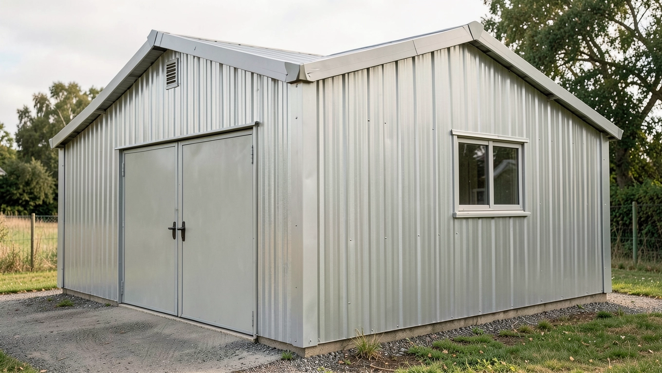 Garaż blaszany ocieplony 5x6